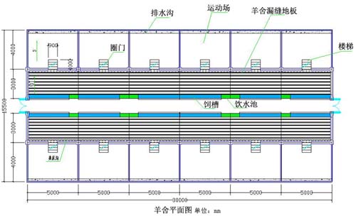 现代化羊舍羊床设计图